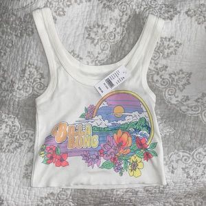 NWT billabong tropical crop tank top